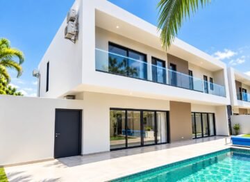 EN NOVEMBRE – AMBATOBE GRANDE VILLA T6 MODERNE AVEC JARDIN – PISCINE ET GROUPE ELECTROGENE DANS LA RESIDENCE D&rsquo;AMBATOBE A 2 PAS DU LYCEE FRANCAIS – REF : 2026-AOBV1062