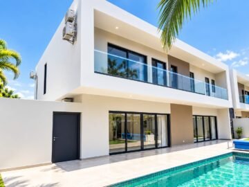 EN NOVEMBRE – AMBATOBE GRANDE VILLA T6 MODERNE AVEC JARDIN – PISCINE ET GROUPE ELECTROGENE DANS LA RESIDENCE D&rsquo;AMBATOBE A 2 PAS DU LYCEE FRANCAIS – REF : 2026-AOBV1062